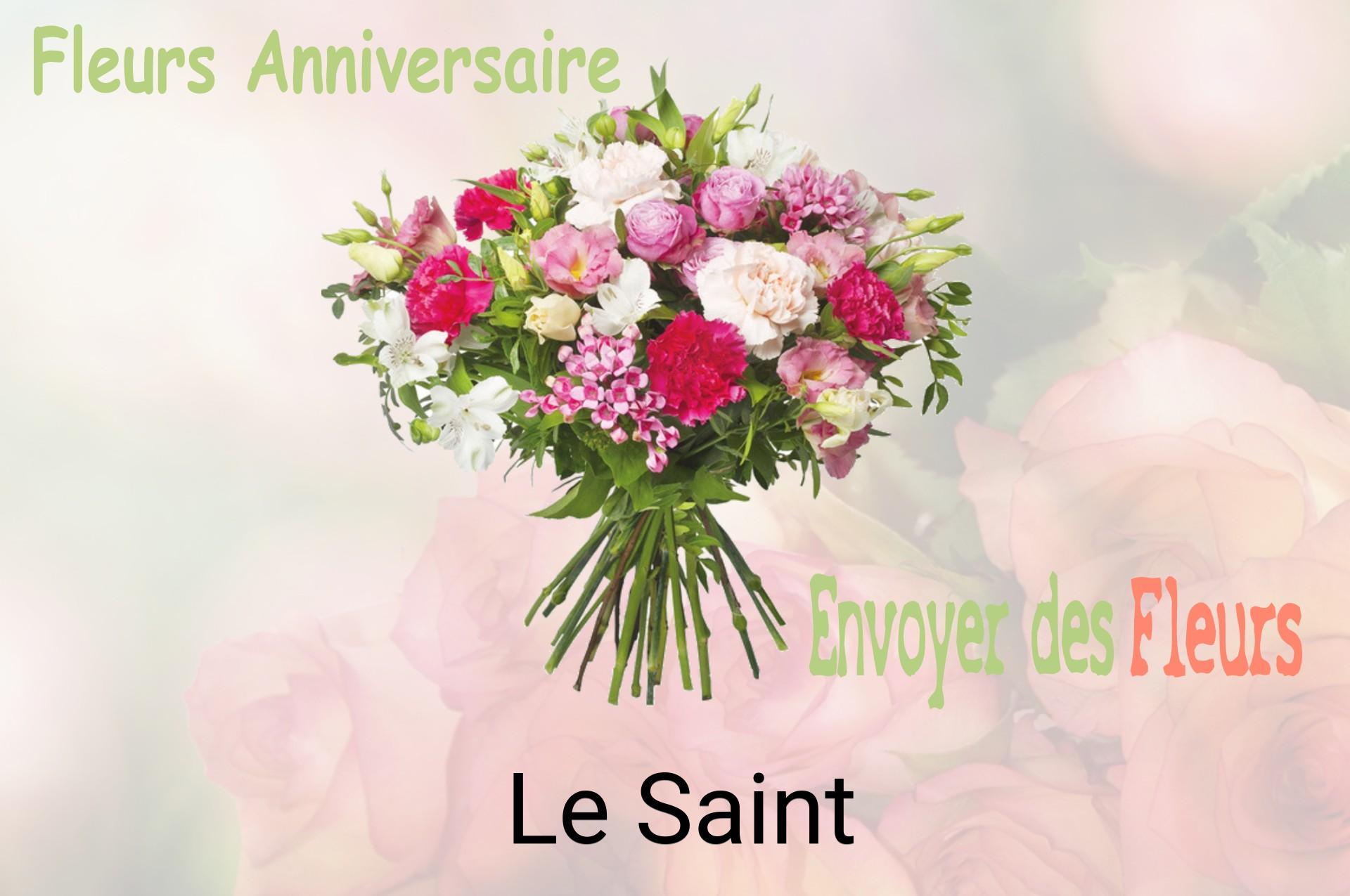 Bouquet de fleurs d’anniversaire livré à Le Saint