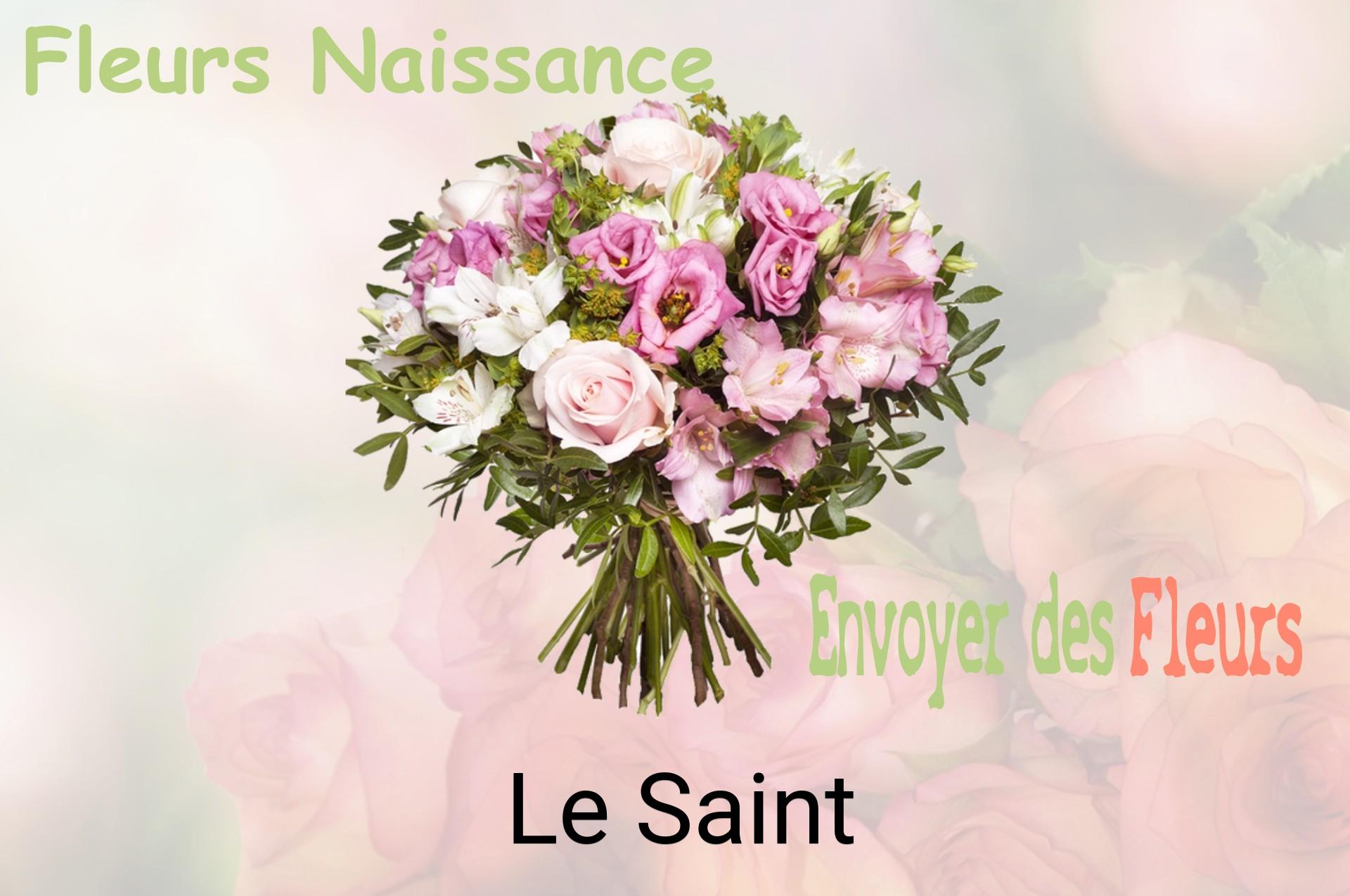 Bouquet de fleurs de naissance livré à Le Saint
